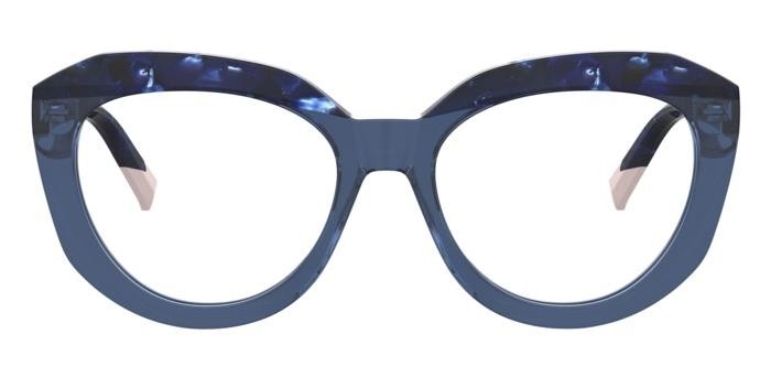 Occhiali da vista Missoni Mis 0175 108300 (468) colore blue pearled blue forma farfalla 