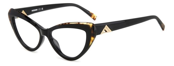 Occhiali da vista Missoni Mis 0172 108301 (WR7) colore black havana forma cat eye 