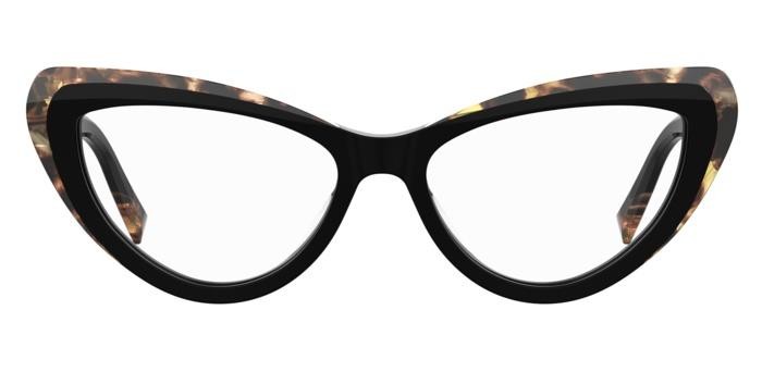 Occhiali da vista Missoni Mis 0172 108301 (WR7) colore black havana forma cat eye 
