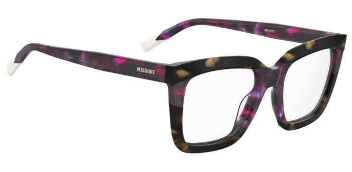 Occhiali da vista Missoni Mis 0173 108302 (2TM) colore fuchsia havana forma quadrato 