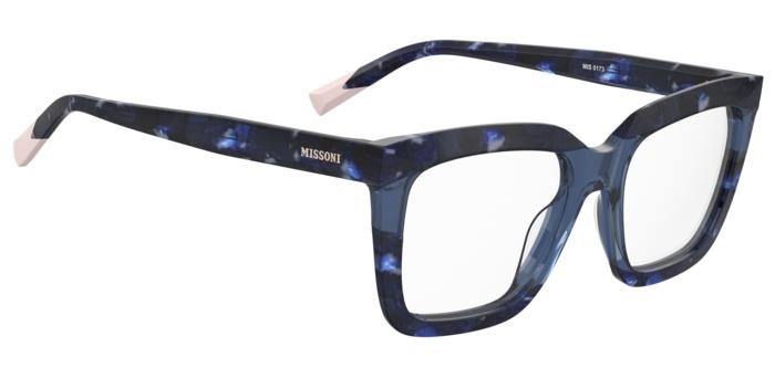 Occhiali da vista Missoni Mis 0173 108302 (468) colore blue pearled blue forma quadrato 