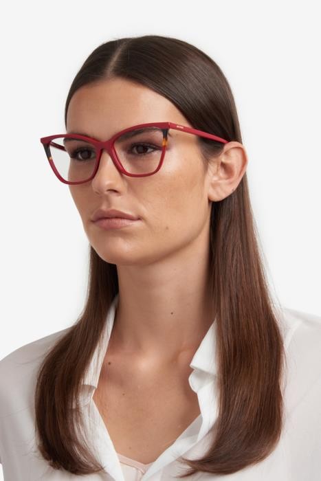 Occhiali da vista Missoni Mis 0177 108304 (0UC) colore red havana forma cat eye 
