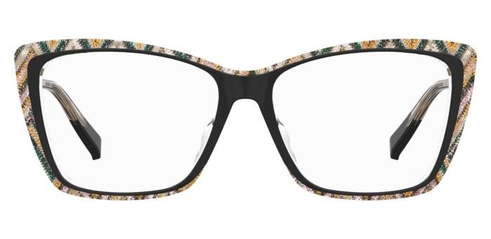 Occhiali da vista Missoni Mis 0166/G 108305 (OHC) colore black pattern green forma cat eye 