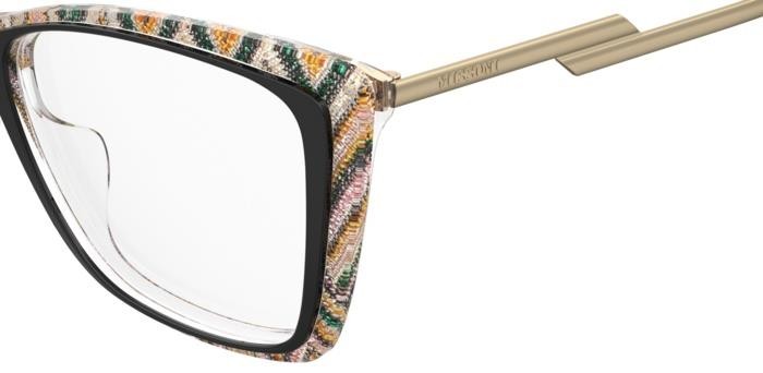 Occhiali da vista Missoni Mis 0166/G 108305 (OHC) colore black pattern green forma cat eye 