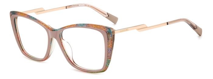 Lunettes de vue Missoni Mis 0166/G 108305 (Q1Z) couleur pink pattern pink forme Œil de chat 