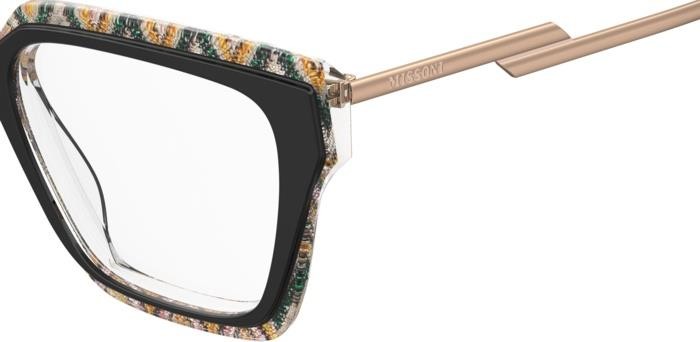 Occhiali da vista Missoni Mis 0167 108306 (OHC) colore black pattern green forma quadrato 
