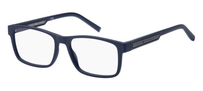 Eyeglasses Tommy Hilfiger Th 2091 108314 (FLL) color matte blue shape rectangle 