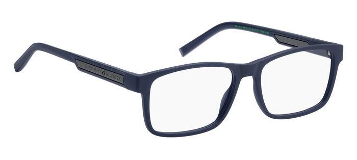 Eyeglasses Tommy Hilfiger Th 2091 108314 (FLL) color matte blue shape rectangle 