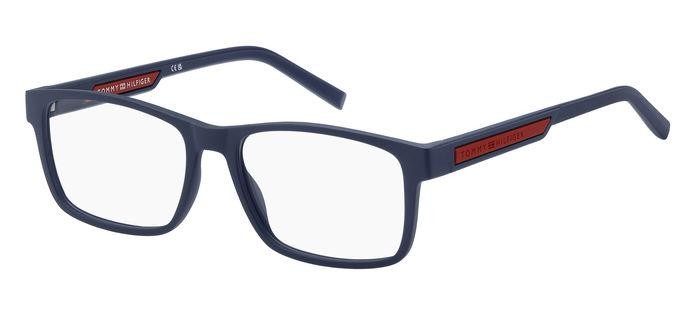 Occhiali da vista Tommy Hilfiger Th 2091 108314 (WIR) colore matte blue red forma rettangolare 