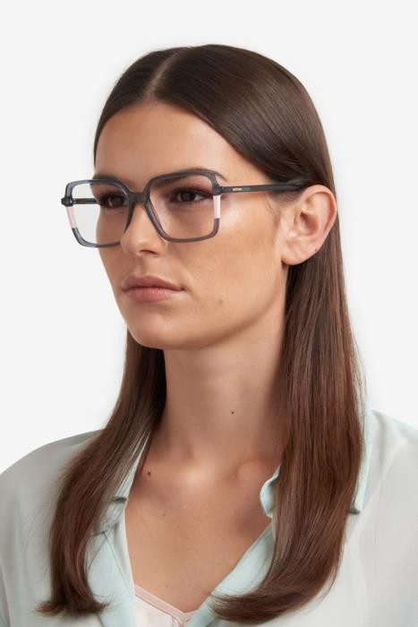Brillen Missoni Mis 0176 108340 (7HH) farbe grey pink form quadratisch 