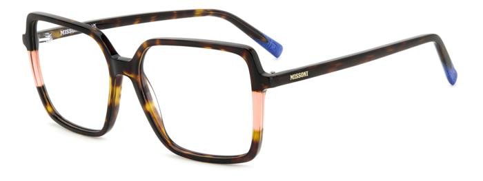 Occhiali da vista Missoni Mis 0176 108340 (L9G) colore havana orange forma quadrato 