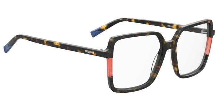 Occhiali da vista Missoni Mis 0176 108340 (L9G) colore havana orange forma quadrato 