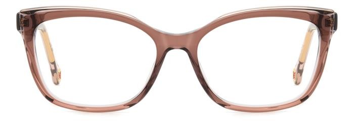 Eyeglasses Carolina Herrera Her 0252 108342 (TUI) color light brown shape cat eye 