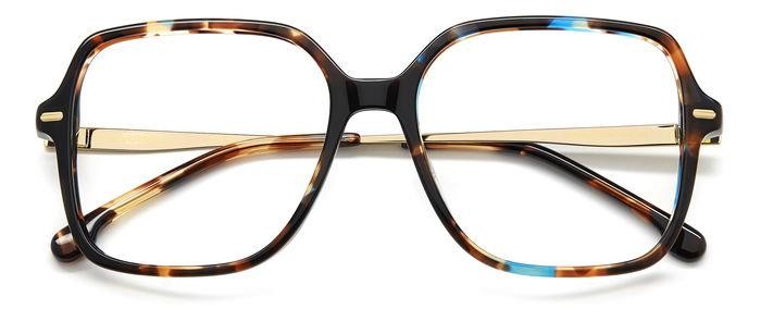 Brillen Carrera 3038 108361 (X8Q) farbe brown blue havana form quadratisch 