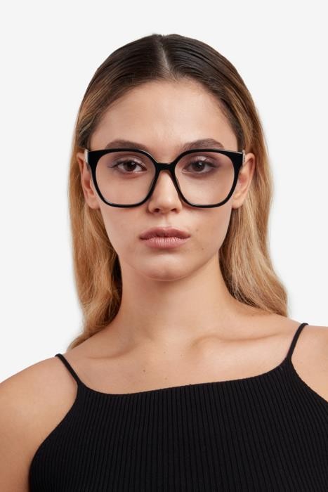 Occhiali da vista Marc Jacobs 726 108367 (80S) colore black white forma cat eye 