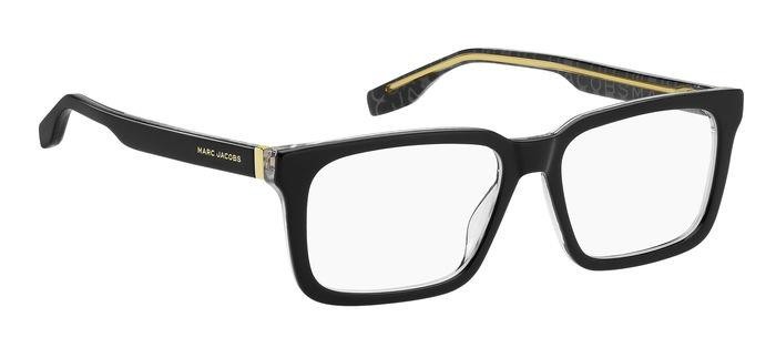 Occhiali da vista Marc Jacobs 758 108370 (1EI) colore black pattern grey forma rettangolare 