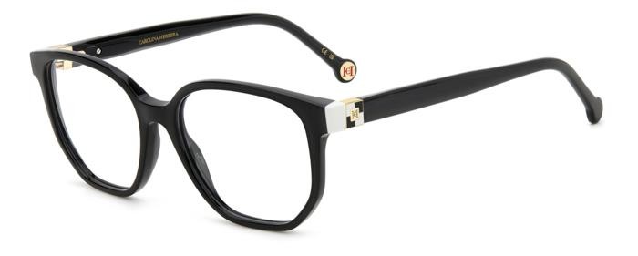 Brillen Carolina Herrera Her 0241 108380 (80S) farbe black white form quadratisch 