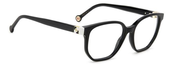Brillen Carolina Herrera Her 0241 108380 (80S) farbe black white form quadratisch 
