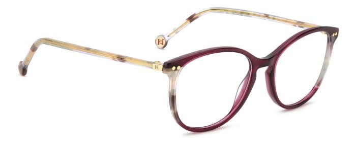 Occhiali da vista Carolina Herrera Her 0247 108382 (YDC) colore burgundy havana forma cat eye 