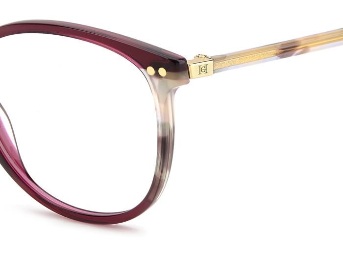 Occhiali da vista Carolina Herrera Her 0247 108382 (YDC) colore burgundy havana forma cat eye 