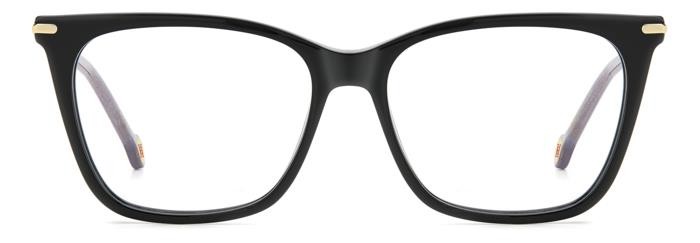 Brillen Carolina Herrera Her 0232 108385 (P9X) farbe black glitter black form rechteckig 