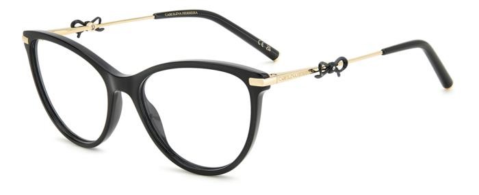 Occhiali da vista Carolina Herrera Her 0219 108386 (2M2) colore black gold forma cat eye 