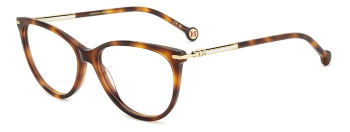 Brillen Carolina Herrera Her 0231 108387 (WR9) farbe brown havana form cat-eye 