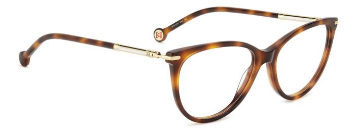 Brillen Carolina Herrera Her 0231 108387 (WR9) farbe brown havana form cat-eye 