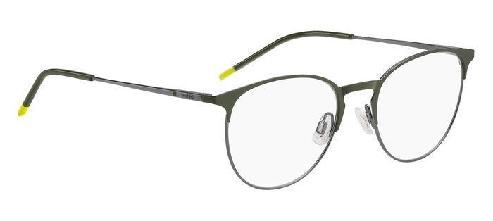 Eyeglasses Hugo Hg 1290 108410 (0OC) color matte dark ruthenium green shape pantos 