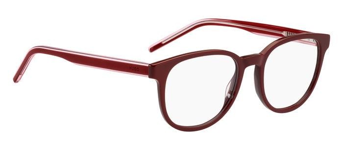 Brillen Hugo Hg 1303 108413 (0T5) farbe burgundy pink form pantos 