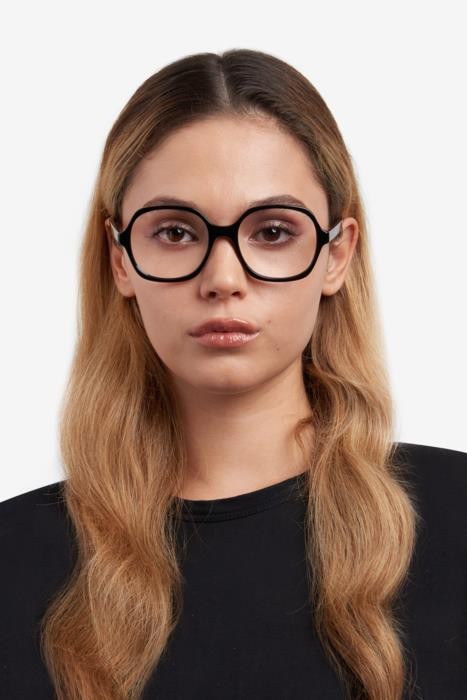 Eyeglasses Hugo Hg 1302 108414 (OIT) color black red shape geometric 