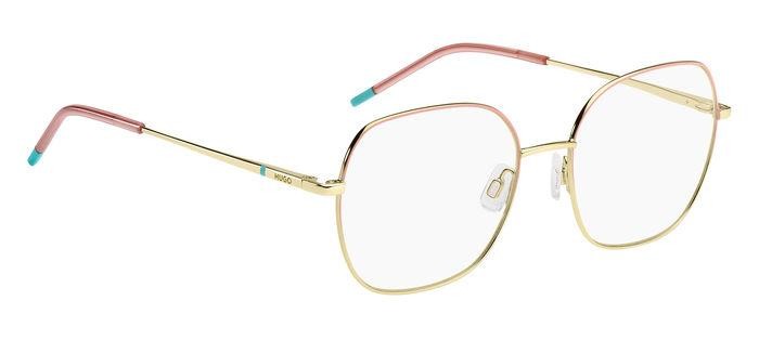 Brillen Hugo Hg 1295 108416 (EYR) farbe gold pink form geometrisch 