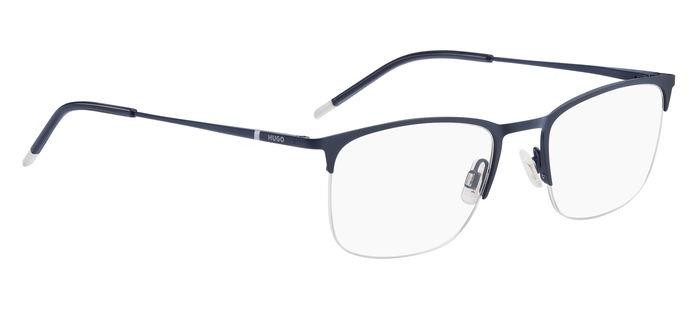 Eyeglasses Hugo Hg 1291 108418 (XW0) color blue grey shape rectangle 