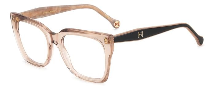 Occhiali da vista Carolina Herrera Her 0227 108419 (6X4) colore nude black forma quadrato 