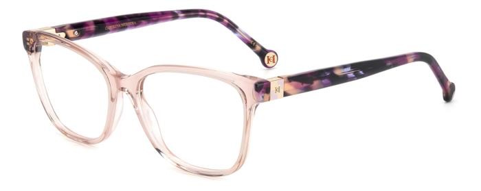 Occhiali da vista Carolina Herrera Her 0239 108424 (1EZ) colore nude pink havana forma rettangolare 