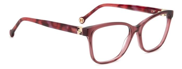 Occhiali da vista Carolina Herrera Her 0239 108424 (82U) colore burgundy red havana forma rettangolare 