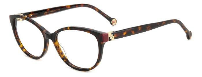 Occhiali da vista Carolina Herrera Her 0240 108425 (O63) colore havana red forma cat eye 