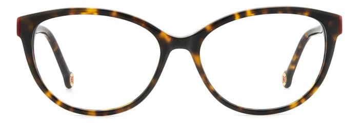 Occhiali da vista Carolina Herrera Her 0240 108425 (O63) colore havana red forma cat eye 
