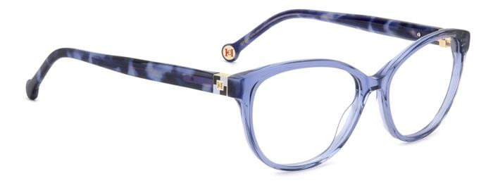Occhiali da vista Carolina Herrera Her 0240 108425 (XP8) colore blue havana blue forma cat eye 