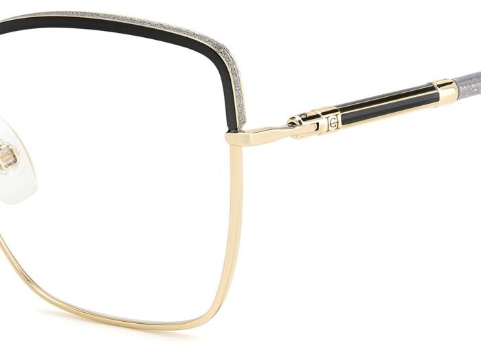 Occhiali da vista Carolina Herrera Her 0234 108426 (AE2) colore black gold glitter forma farfalla 