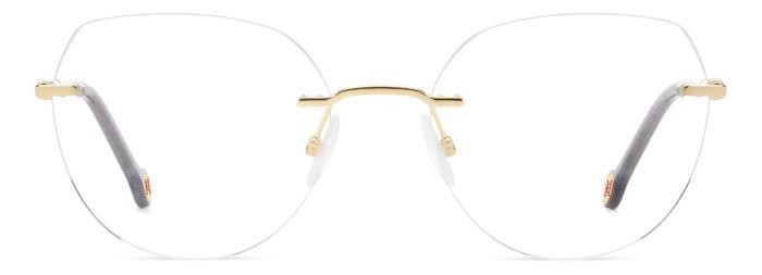 Occhiali da vista Carolina Herrera Her 0235 108427 (LYW) colore gold glitter black forma cat eye 