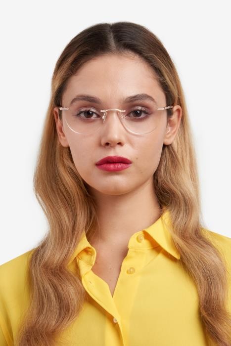 Occhiali da vista Carolina Herrera Her 0235 108427 (LYW) colore gold glitter black forma cat eye 