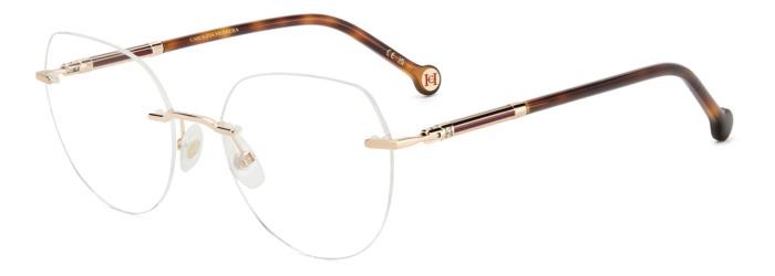 Eyeglasses Carolina Herrera Her 0235 108427 (S0D) color red gold havana shape cat eye 