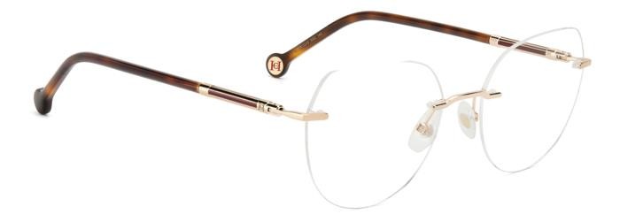 Eyeglasses Carolina Herrera Her 0235 108427 (S0D) color red gold havana shape cat eye 