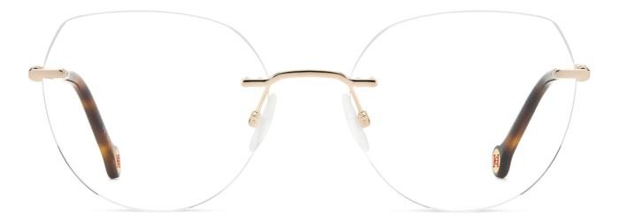 Eyeglasses Carolina Herrera Her 0235 108427 (S0D) color red gold havana shape cat eye 