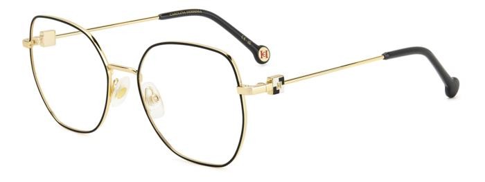 Occhiali da vista Carolina Herrera Her 0242 108428 (2M2) colore black gold forma farfalla 