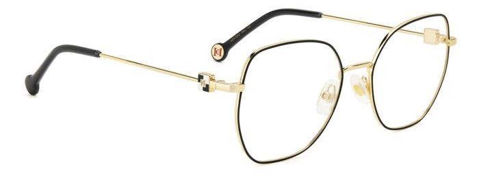 Occhiali da vista Carolina Herrera Her 0242 108428 (2M2) colore black gold forma farfalla 