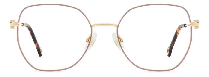 Occhiali da vista Carolina Herrera Her 0242 108428 (S45) colore pink gold forma farfalla 