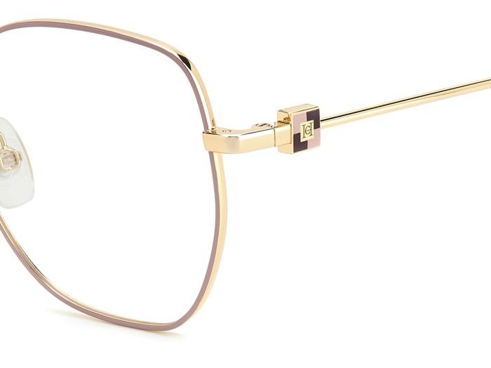 Occhiali da vista Carolina Herrera Her 0242 108428 (S45) colore pink gold forma farfalla 