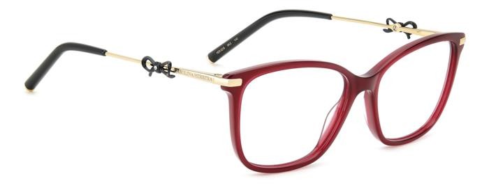 Occhiali da vista Carolina Herrera Her 0218 108429 (6K3) colore burgundy gold forma rettangolare 